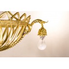 Żyrandol typu parasol,  gondola, Austro-Węgry, brąz złocony – klasycystyczny