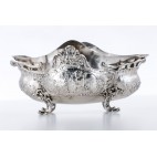 Żardiniera filigranowa, srebrna ze srebrzonym wsadem, ok.150-letnia – eklektyczna.