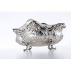 Żardiniera filigranowa, srebrna ze srebrzonym wsadem, ok.150-letnia – eklektyczna.