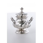 Cukiernica CESA 1882 kryta, reprezentacyjna, srebrna,  złocona,Włochy – postmodernizm