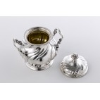 Cukiernica CESA 1882 kryta, reprezentacyjna, srebrna,  złocona,Włochy – postmodernizm