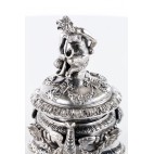 Kałamarz z Faunem Pandiani, ciężki 1,65 kg, srebrny, Mediolan – klasycystyczny.