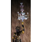 Figura Venetian Blackamoor  ze szklanym kandelabrem  Murano, Włochy – sztuka świata.