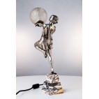 Lampka „Bubble Dancer” Carlier tańcząca kobieta z bańką, francuska – ikona Art Deco.
