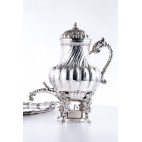 Serwis kawowo–herbaciany  reprezentacyjny, 6-elementowy srebrny, Włochy  - eklektyczny.
