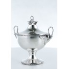 Waza/Pokala kryta z pokrywą, srebrna, Włochy – neo empirowa