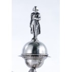 Kałamarz z Napoleonem, srebrny,Hiszpania-eklektyczny.